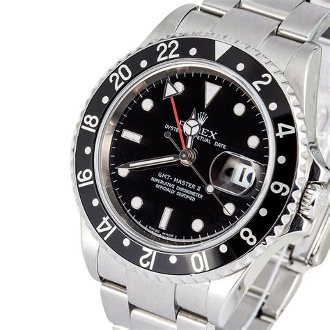 della rocca gioielli rolex 16710|Rolex GMT Master II Stainless Steel Watch 16710 .